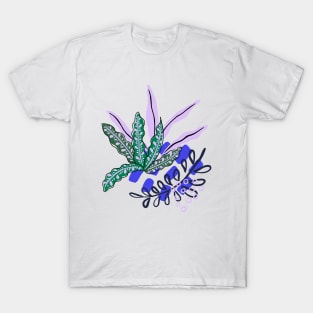 Abstract tropical print T-Shirt